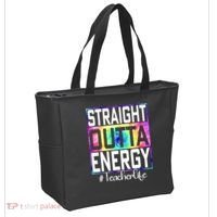Straight Outta Energy Teacher Life Gifts Funny Tote Bag thumb 2
