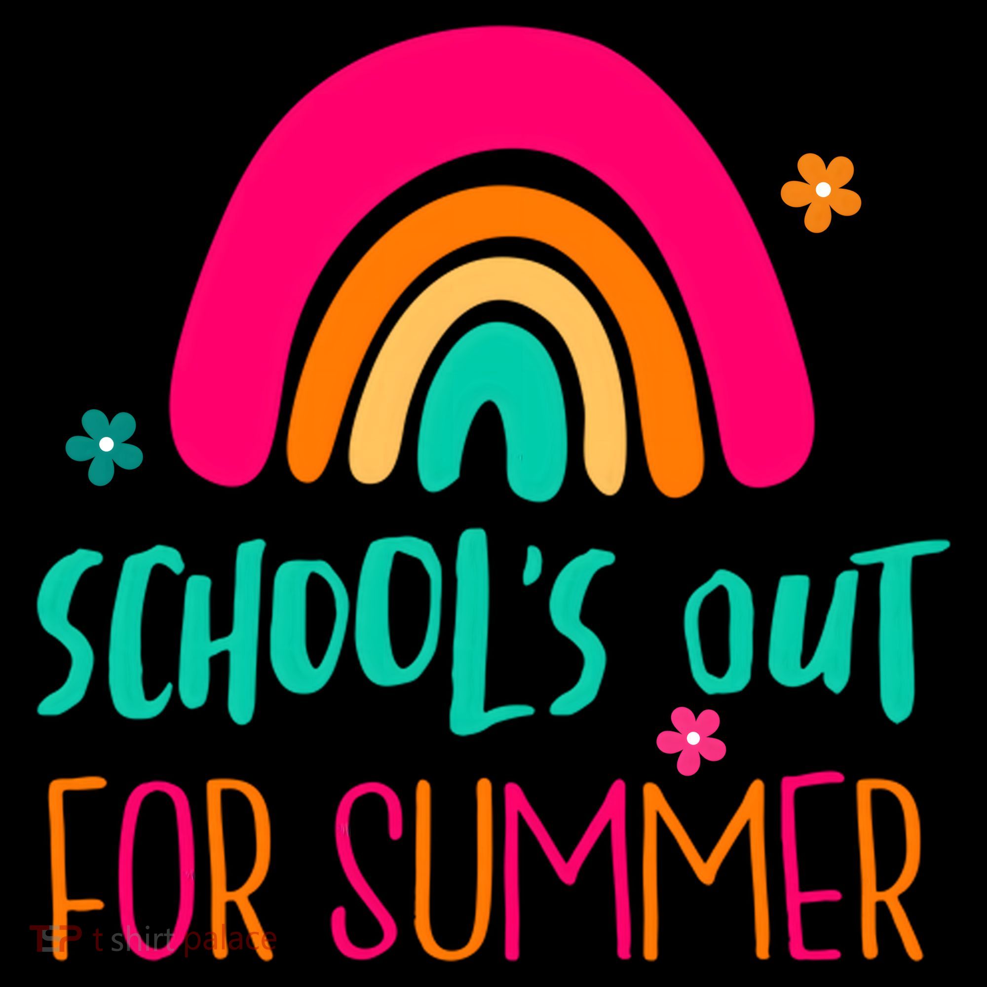 Schools Out For Summer Cute Rainbow Backpack