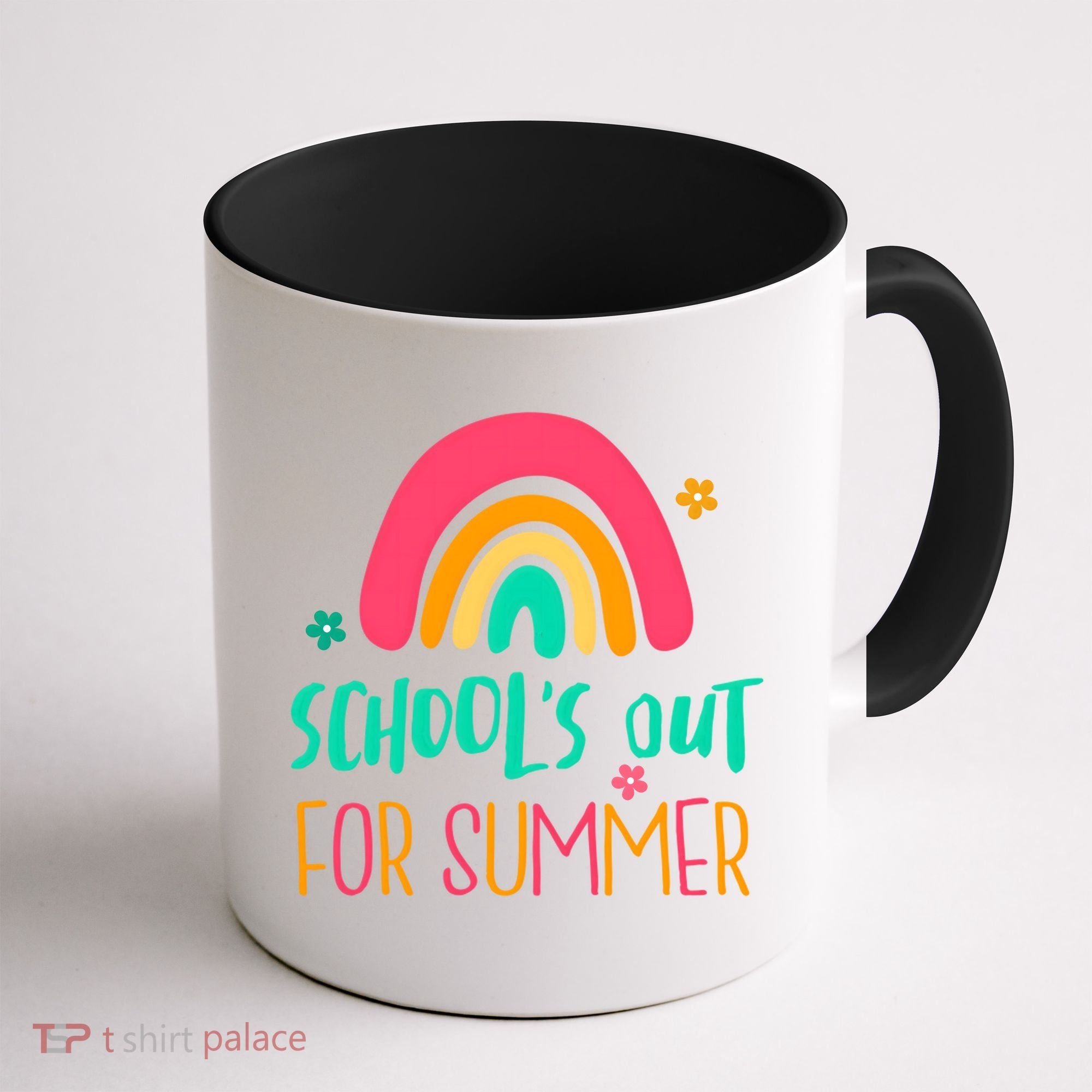 Schools Out For Summer Cute Rainbow Coffee Mug