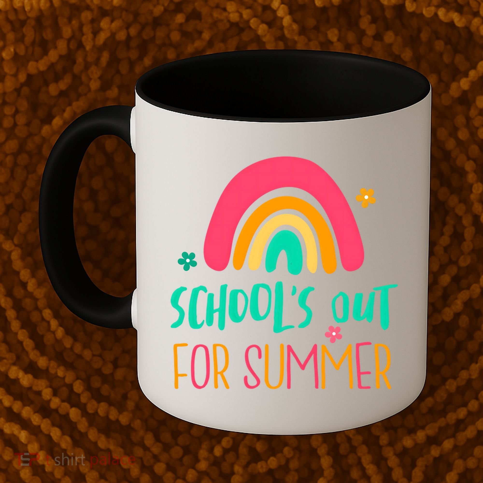 Schools Out For Summer Cute Rainbow Coffee Mug