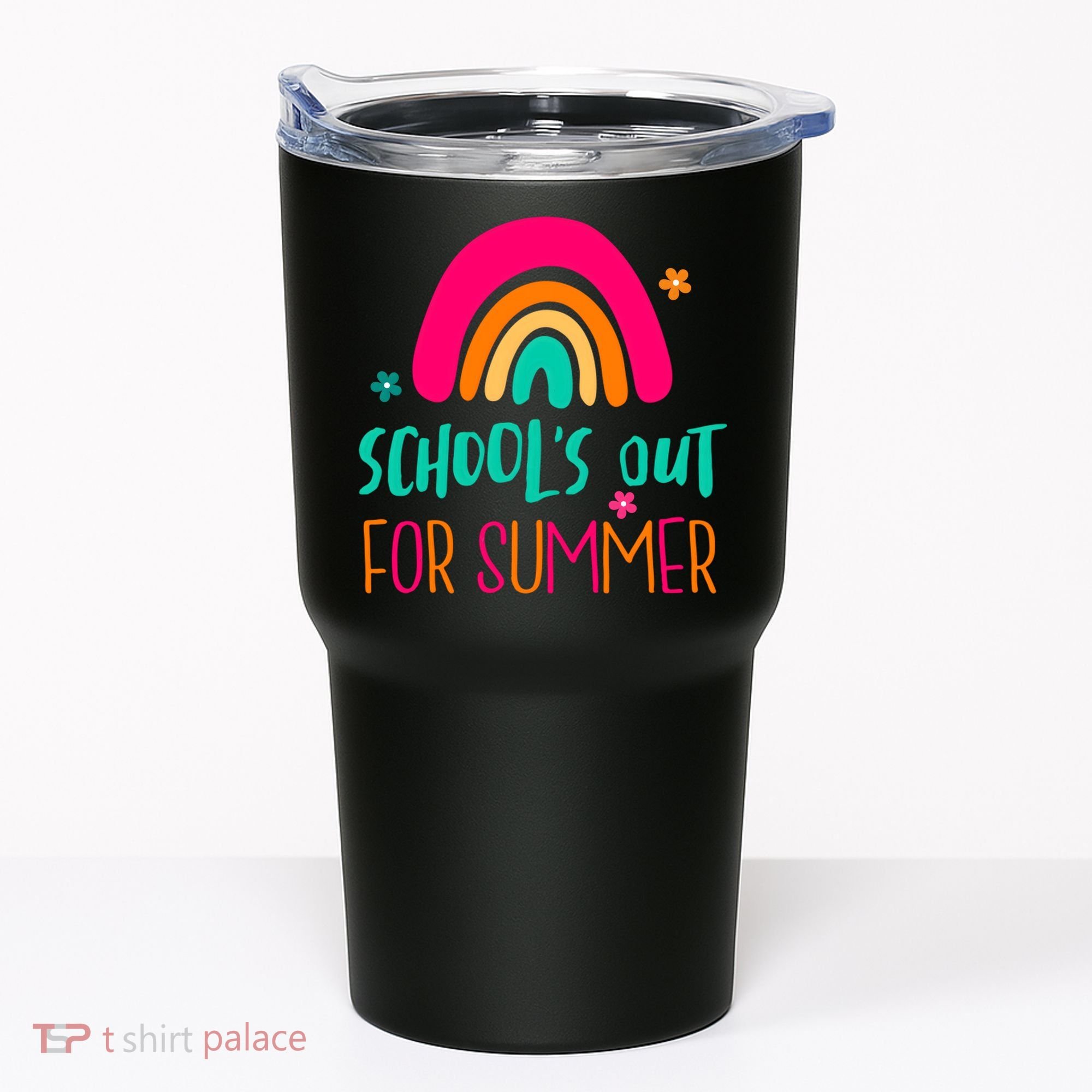 Schools Out For Summer Cute Rainbow Tumbler