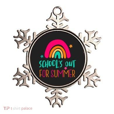 Schools Out For Summer Cute Rainbow Ornament