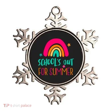 Schools Out For Summer Cute Rainbow Ornament