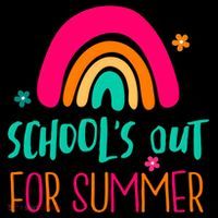 Schools Out For Summer Cute Rainbow Ornament thumb 1