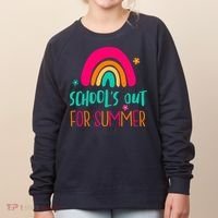 Schools Out For Summer Cute Rainbow Women's Sweatshirt thumb 0