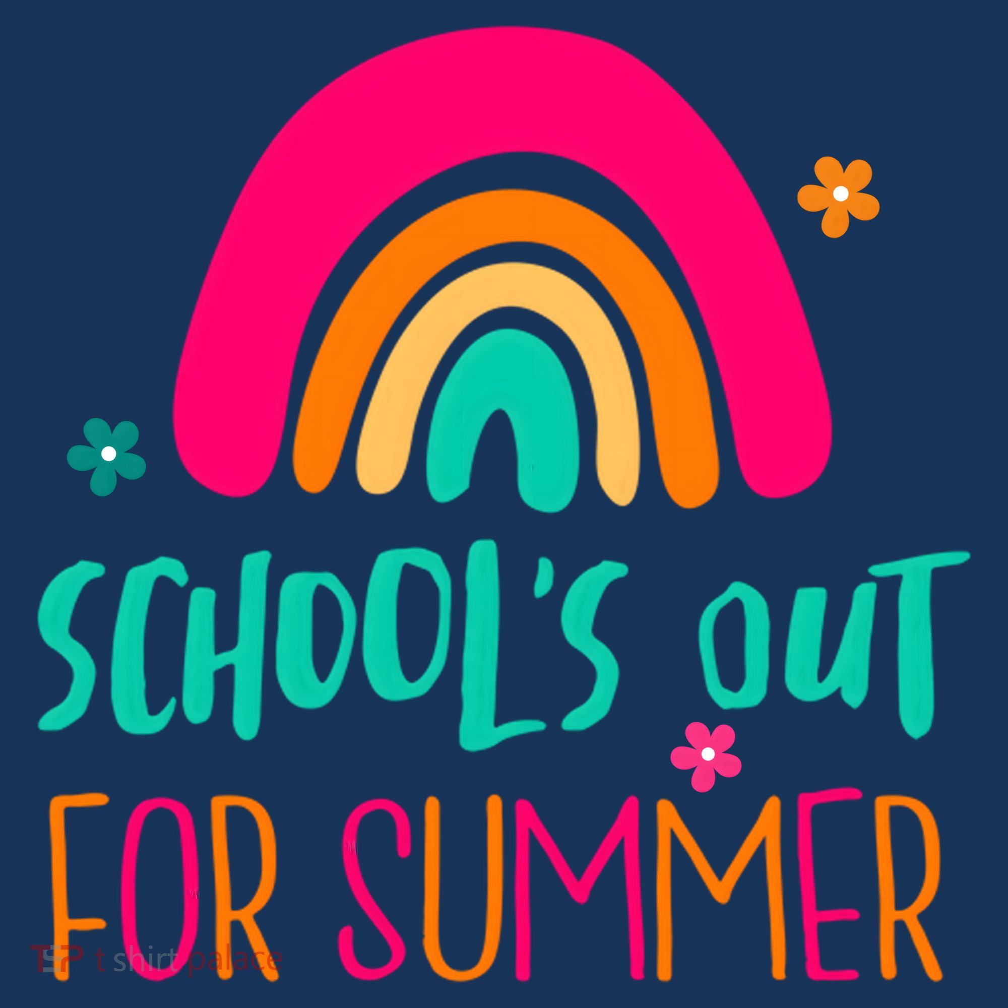 Schools Out For Summer Cute Rainbow Women's Hoodie