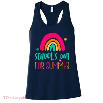 Schools Out For Summer Cute Rainbow Women's Tank Top