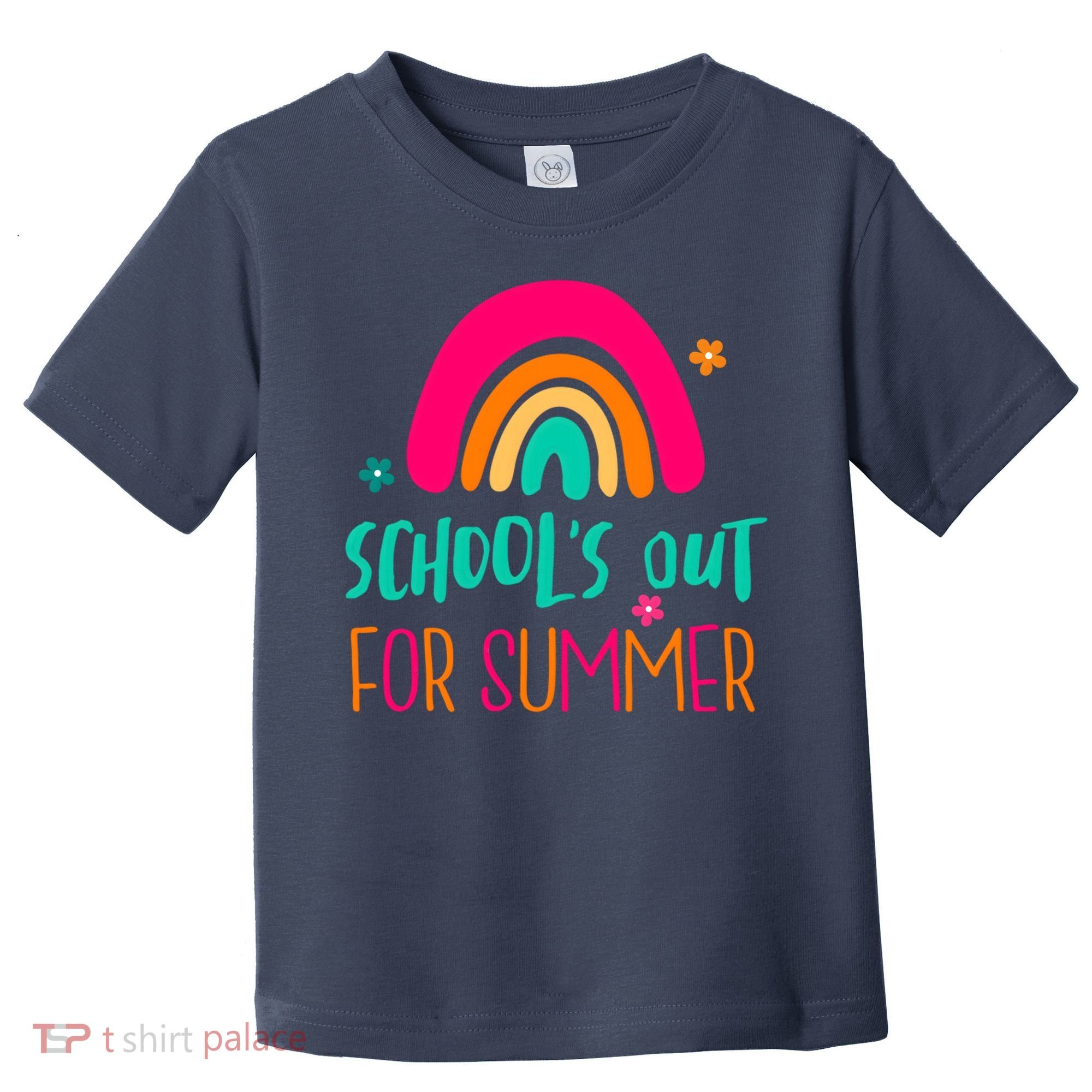 Schools Out For Summer Cute Rainbow Toddler T-Shirt