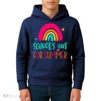 Schools Out For Summer Cute Rainbow Kids Hoodie thumb 4