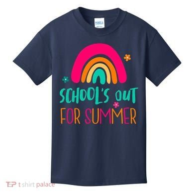 Schools Out For Summer Cute Rainbow Kids T-Shirt