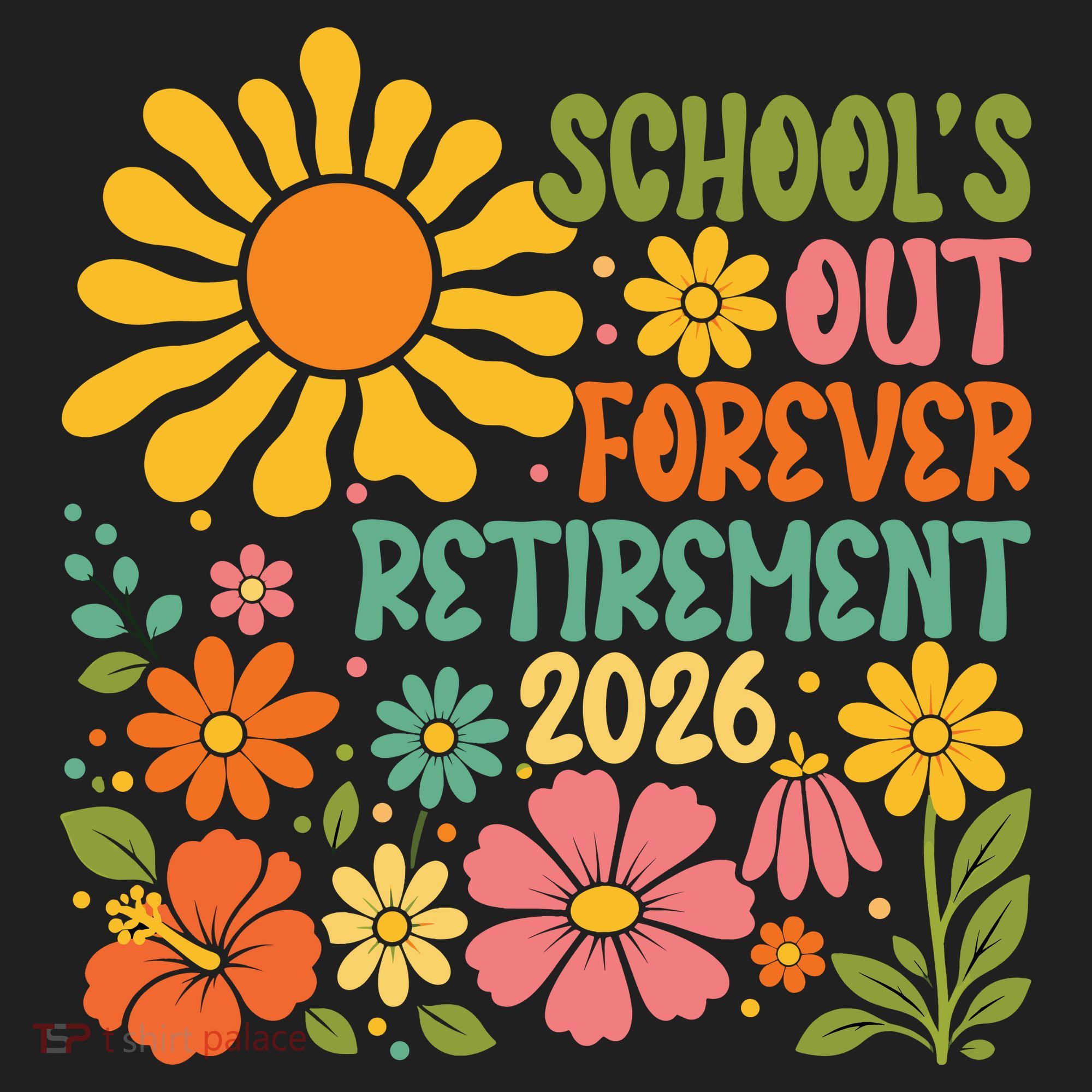 Schools Out Forever Retirement 2026 Retired Teacher Women's Sweatshirt