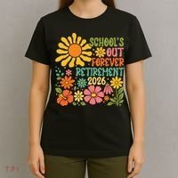 Schools Out Forever Retirement 2026 Retired Teacher T-Shirt thumb 4