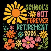 Schools Out Forever Retirement 2026 Retired Teacher V-Neck T-Shirt thumb 3