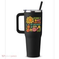 Schools Out Forever Retirement 2026 Retired Teacher 40oz Vacuum Insulated Stainless Steel Travel Tumbler thumb 2