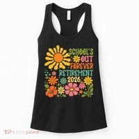Schools Out Forever Retirement 2026 Retired Teacher Women's Tank Top thumb 0