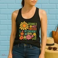 Schools Out Forever Retirement 2026 Retired Teacher Women's Tank Top thumb 2
