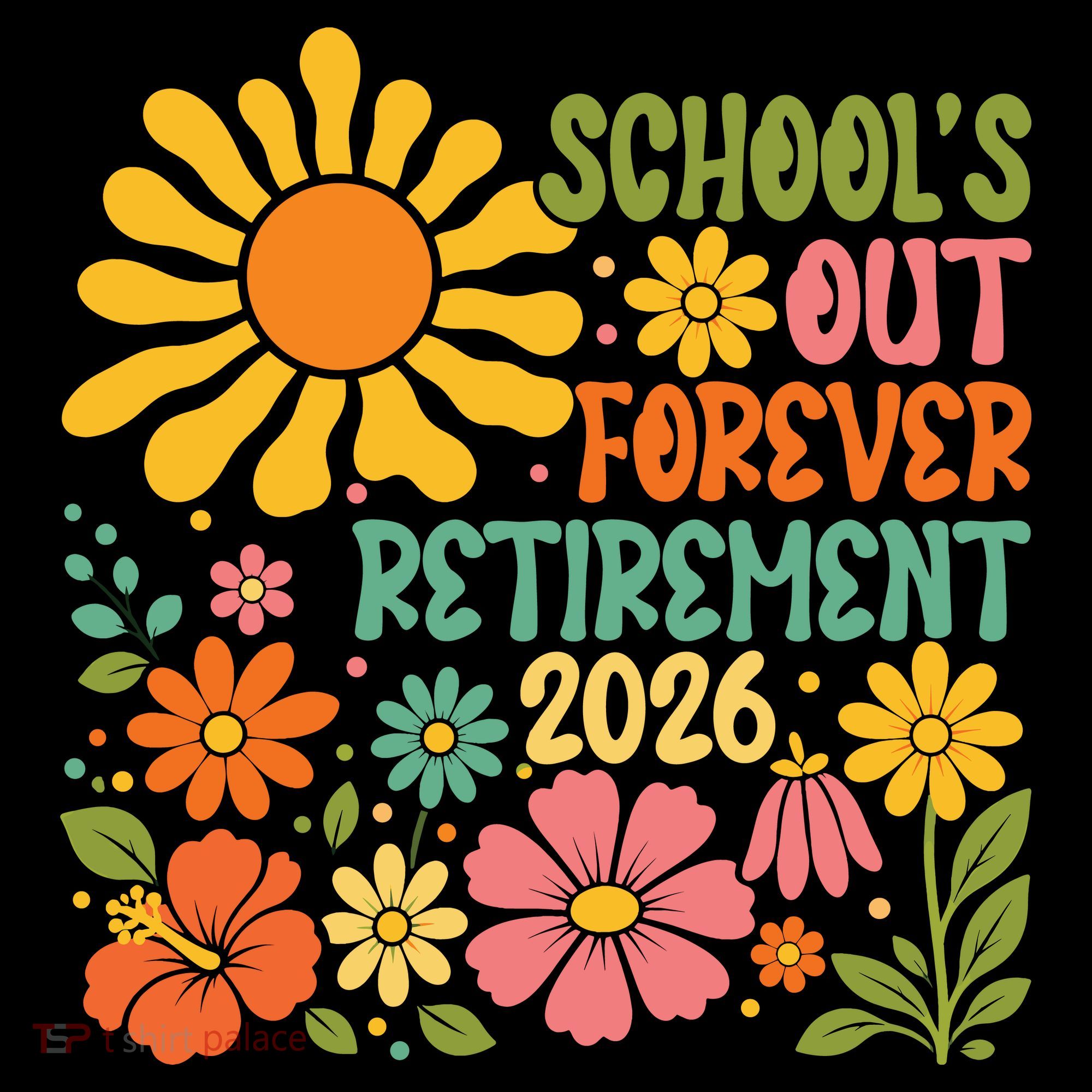 Schools Out Forever Retirement 2026 Retired Teacher Pom Pom 12in Knit Beanie