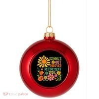 Schools Out Forever Retirement 2026 Retired Teacher Plastic Christmas Ball Ornament thumb 0