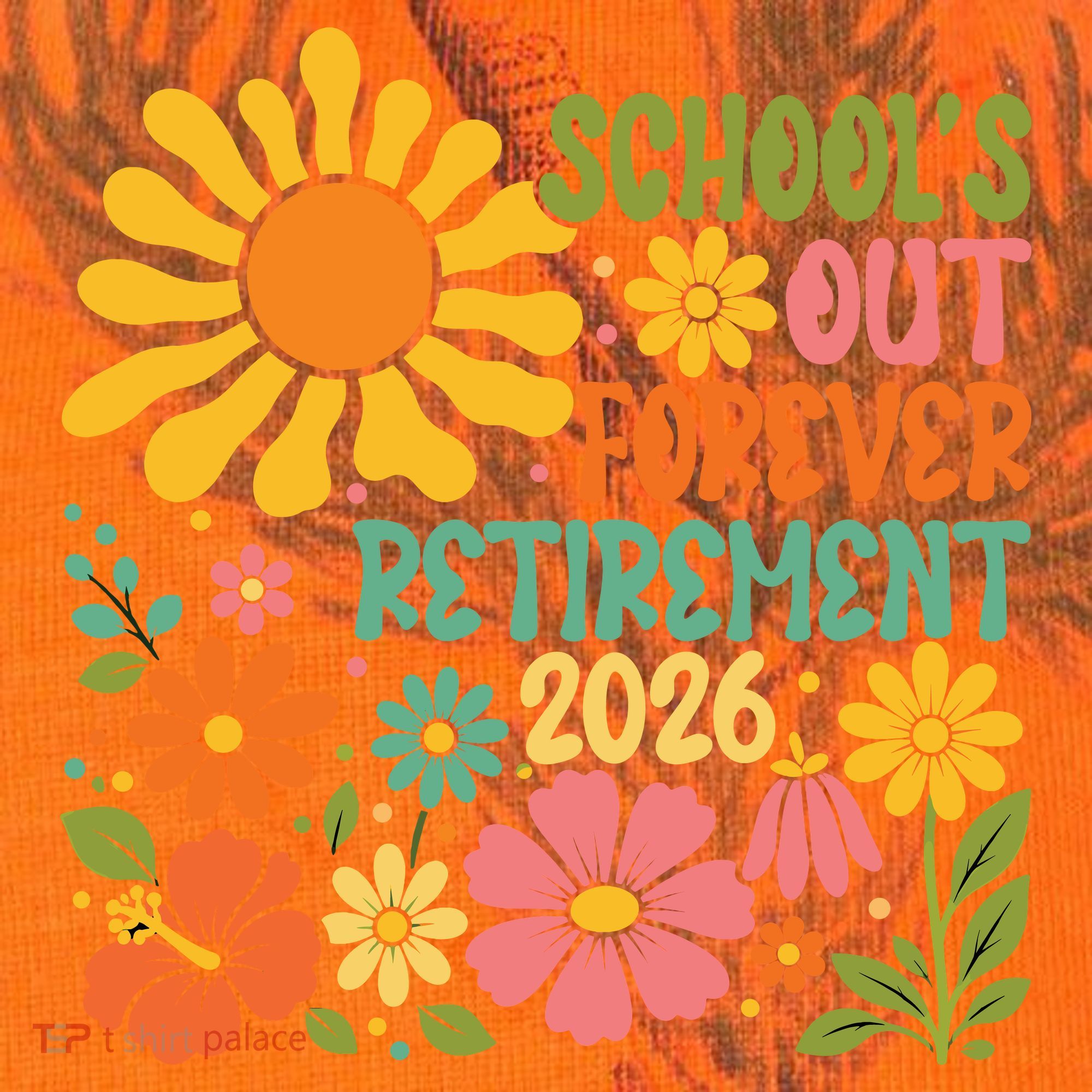 Schools Out Forever Retirement 2026 Retired Teacher Kati Licensed 12" Camo Cuffed Beanie