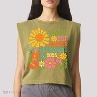 Schools Out Forever Retirement 2026 Retired Teacher Garment-Dyed Women's Muscle Tee thumb 2