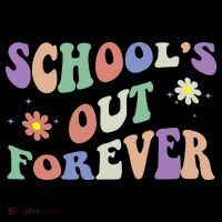 School's Out Forever Teacher Retirement Boho Flower Bucket Hat thumb 4