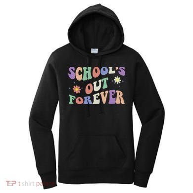 School's Out Forever Teacher Retirement Boho Flower Women's Hoodie