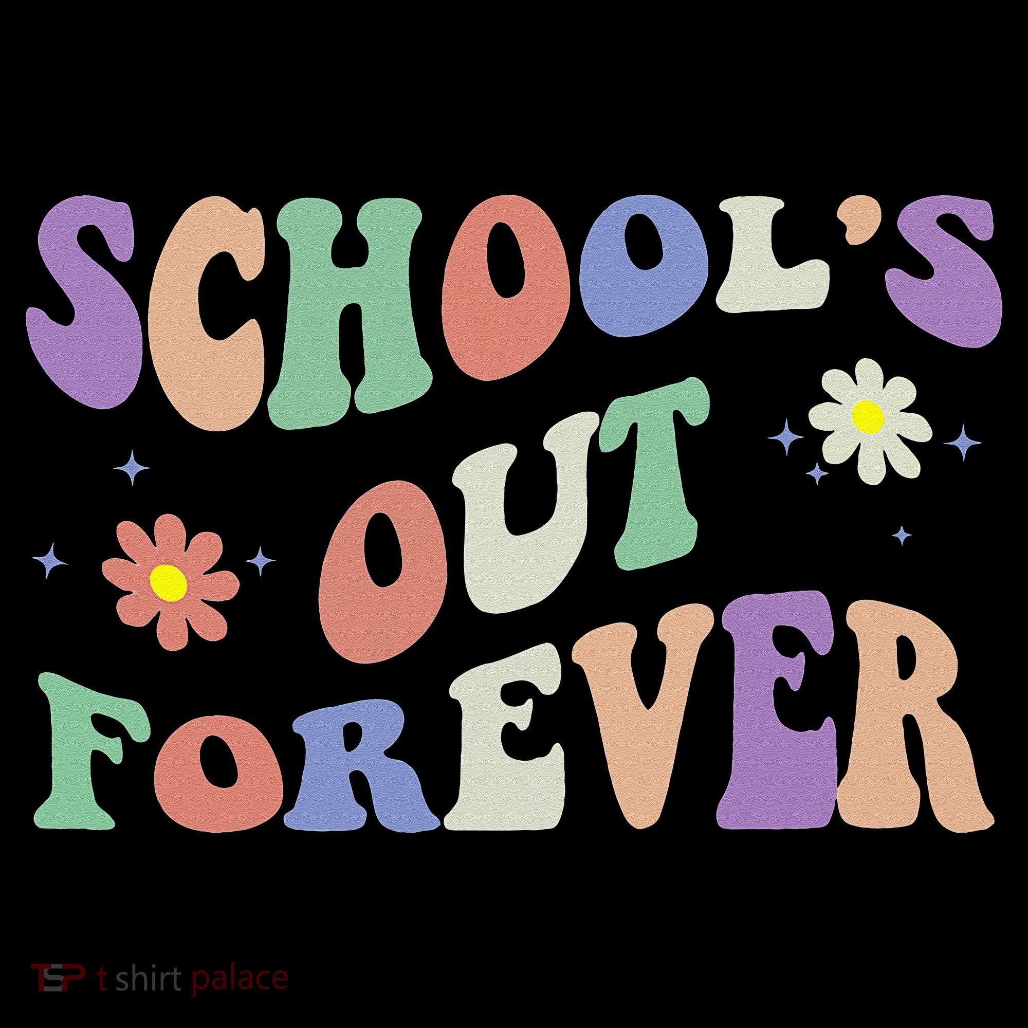 School's Out Forever Teacher Retirement Boho Flower Mousepad