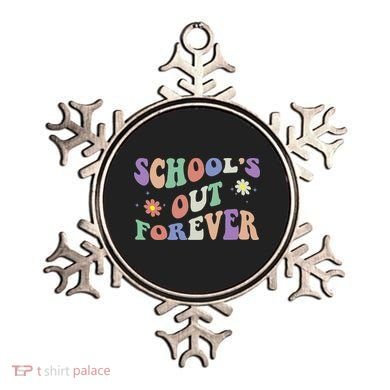School's Out Forever Teacher Retirement Boho Flower Ornament