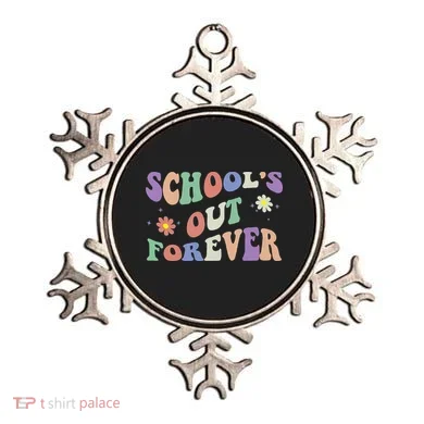 School's Out Forever Teacher Retirement Boho Flower Ornament