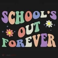 School's Out Forever Teacher Retirement Boho Flower Women's Tank Top thumb 5