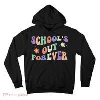 School's Out Forever Teacher Retirement Boho Flower Tall Hoodie thumb 0