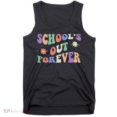 School's Out Forever Teacher Retirement Boho Flower Tank Top