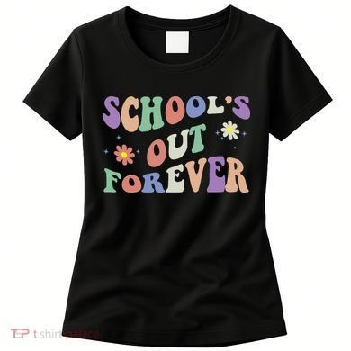 School's Out Forever Teacher Retirement Boho Flower Women's T-Shirt