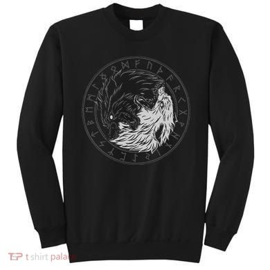Sons Of Fenrir SköLl And Hati Ying Yang Wolf Sweatshirt