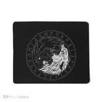 Sons Of Fenrir SköLl And Hati Ying Yang Wolf Mousepad thumb 0