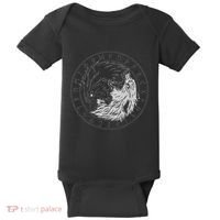 Sons Of Fenrir SköLl And Hati Ying Yang Wolf Baby Bodysuit thumb 0