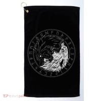 Sons Of Fenrir SköLl And Hati Ying Yang Wolf Golf Towel thumb 0