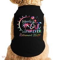 Schools Out Forever Retirement 2024 Retired Teacher Doggie Tank thumb 0