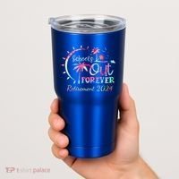 Schools Out Forever Retirement 2024 Retired Teacher Tumbler thumb 2