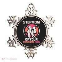 Stepmom Of Four Awesome Mother's Day Stepmother Mom Gift Ornament thumb 0