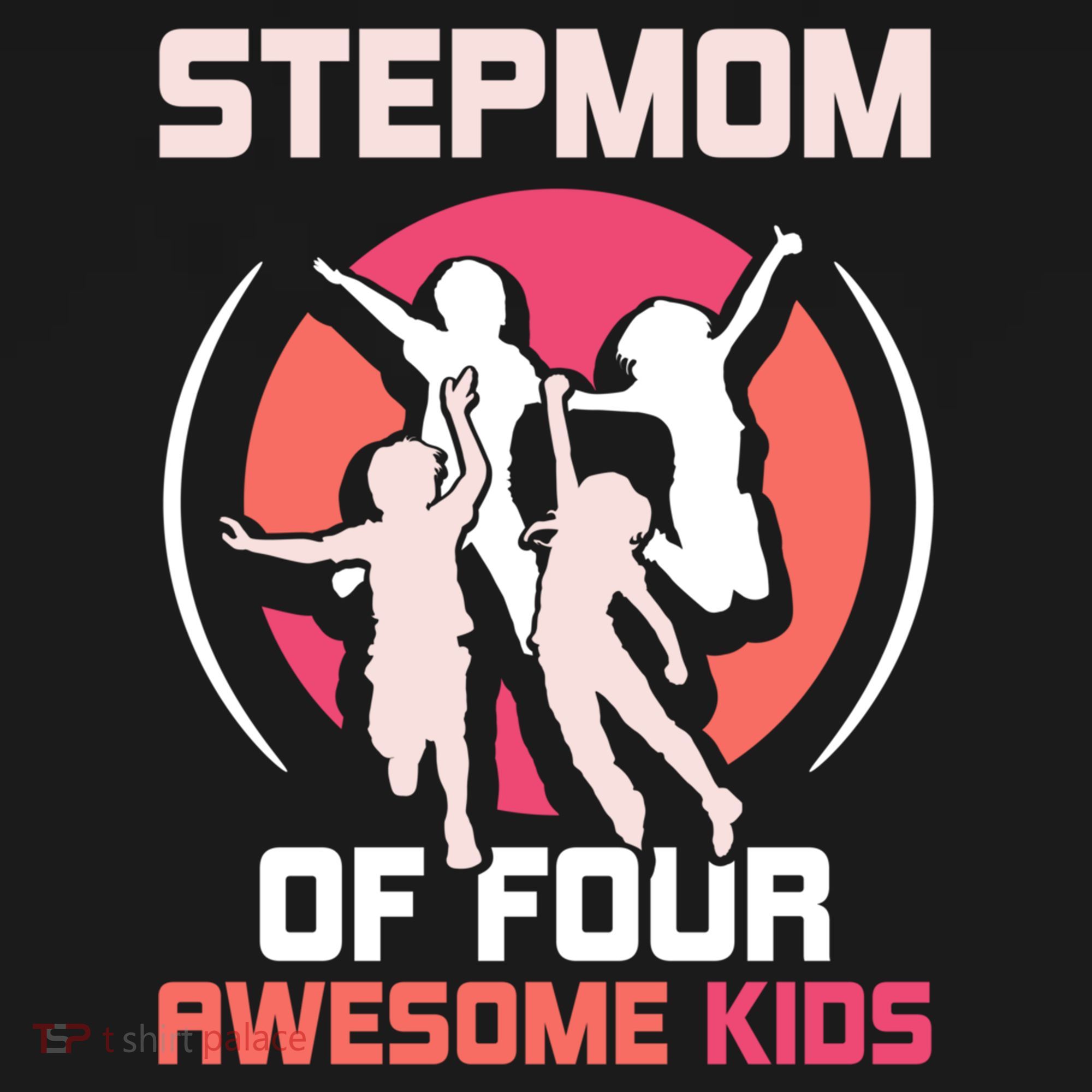 Stepmom Of Four Awesome Mother's Day Stepmother Mom Gift Ornament