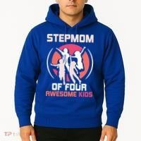 Stepmom Of Four Awesome Mother's Day Stepmother Mom Gift Hoodie thumb 2