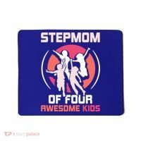 Stepmom Of Four Awesome Mother's Day Stepmother Mom Gift Mousepad thumb 0