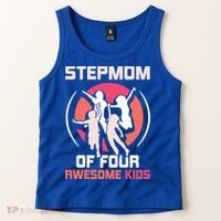 Stepmom Of Four Awesome Mother's Day Stepmother Mom Gift Tank Top thumb 2