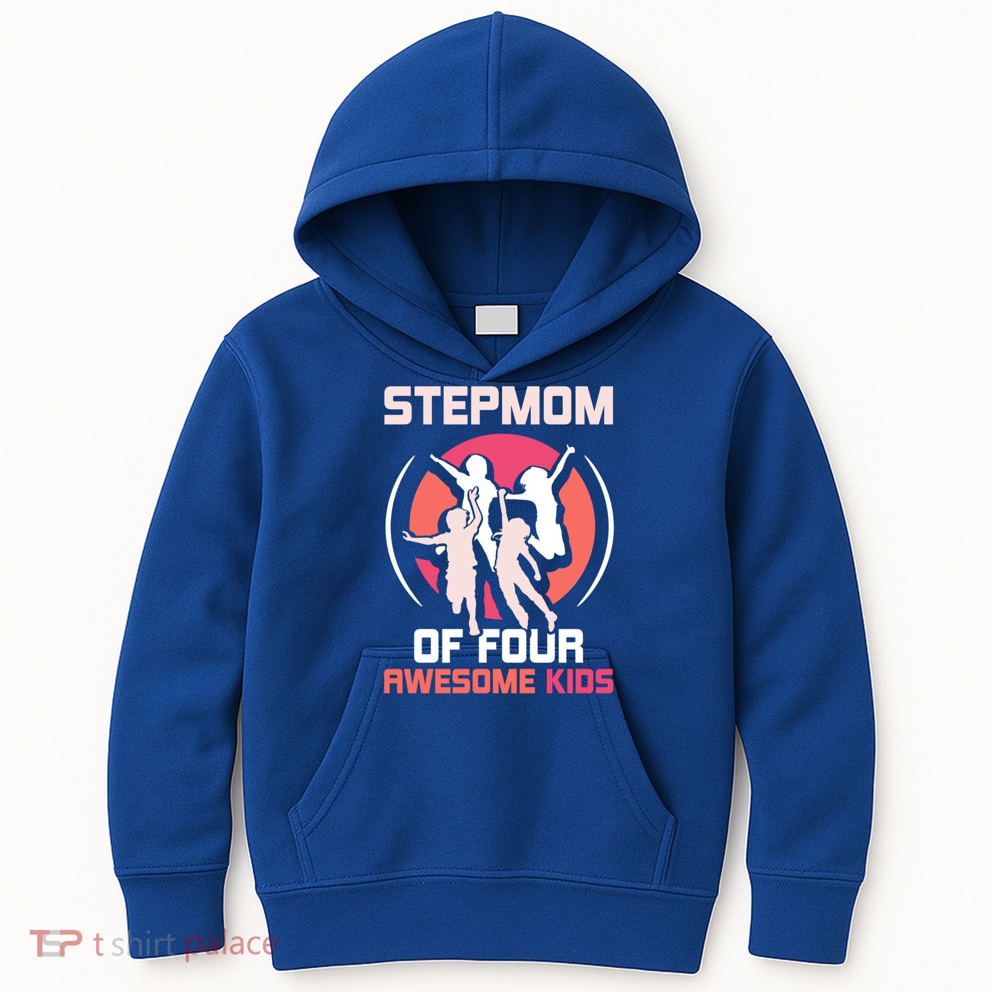 Stepmom Of Four Awesome Mother's Day Stepmother Mom Gift Kids Hoodie