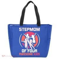 Stepmom Of Four Awesome Mother's Day Stepmother Mom Gift Tote Bag thumb 0