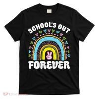 School's Out Forever Rainbow Teacher Retirement Teacher Life T-Shirt thumb 0