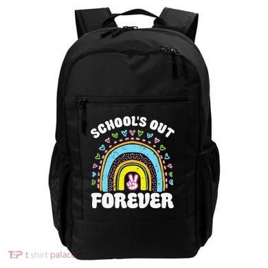 School's Out Forever Rainbow Teacher Retirement Teacher Life Backpack