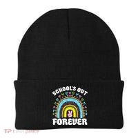 School's Out Forever Rainbow Teacher Retirement Teacher Life Beanie thumb 0