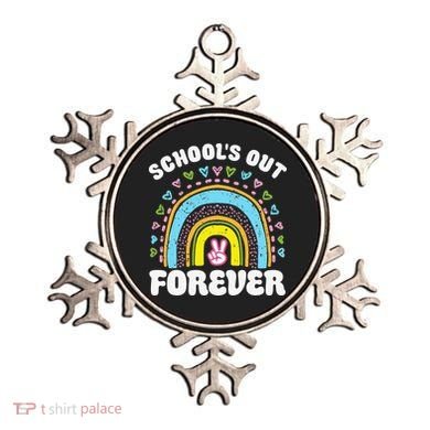 School's Out Forever Rainbow Teacher Retirement Teacher Life Ornament